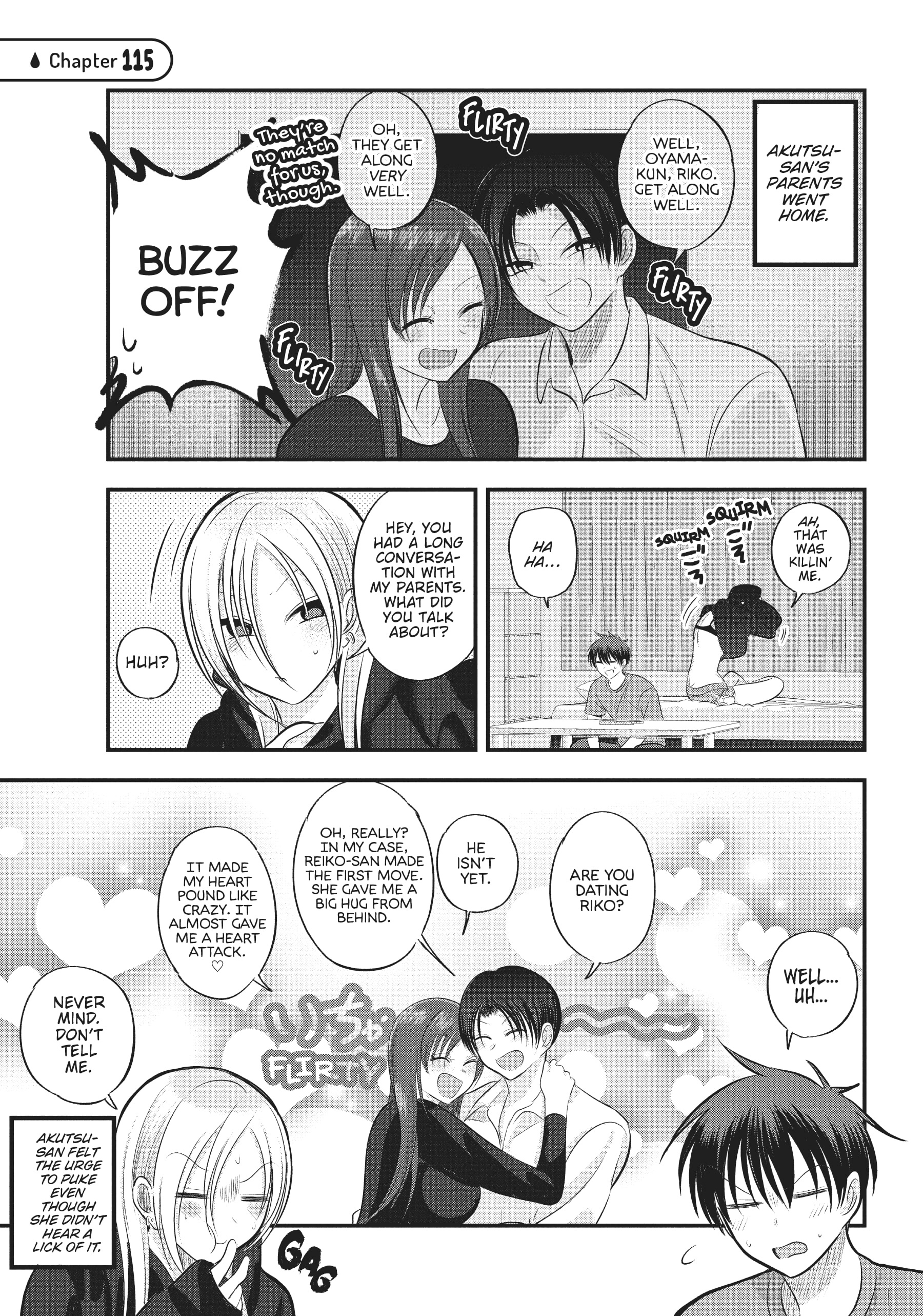 Please go home! Akutsu-san, Chapter 115 image 01